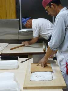 たからそばの蕎麦打ち研修